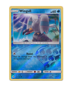 Pokemon - Wingull - 37/149 - Reverse Holo - Sun & Moon - NM/M - Image 1