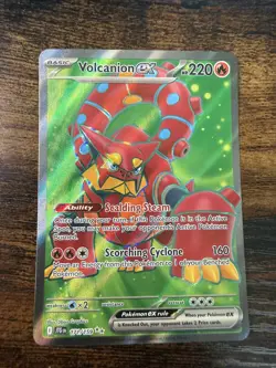 Pokemon TCG Volcanion EX 171/159 Sv09 Full Art Holo Ultra Rare 220HP English - Image 1