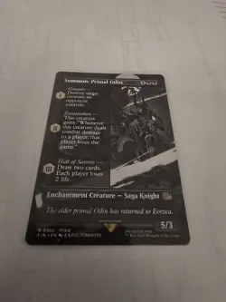 Summon: Primal Odin (Borderless) Final Fantasy Normal NM English MTG - Image 1