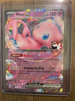 Pokemon Mew ex 151/165 Play! Prize Pack Series 5 Stamped - Image 1