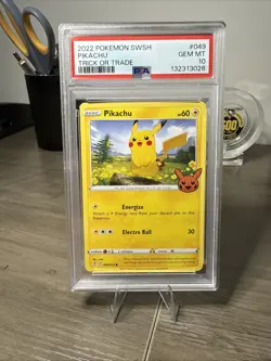 PSA 10 Pikachu #049 Pokemon Trick or Trade - Image 1