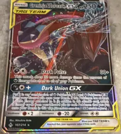 The Pokemon Company Greninja & Zoroark GX TAG TEAM Full Art Holo 107/214 Eng - Image 1