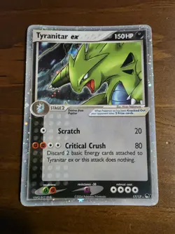 Tyranitar ex 17/17 Holo English 2004 Pokemon TCG POP Series 1 - Image 1