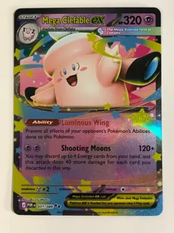 Pokemon TCG Perfect Order Mega Clefable EX 031/088 Near Mint - Image 1