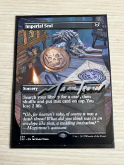 Magic MTG Imperial Seal - Borderless - ARTIST SIGNED NM - Double Masters - Image 1