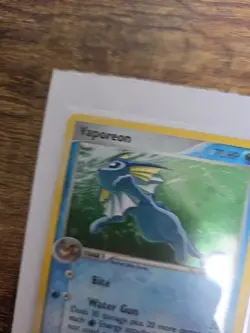 Pokemon TCG Vaporeon Holo Rare 6/17 Pop Series 3 Promo LP/MP - Image 4