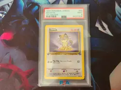 Meowth 1st Ed. Pokemon Jungle PSA 9 MINT 1999 - Image 1