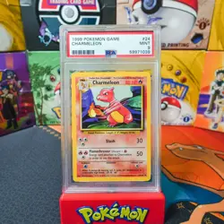 PSA 9 MINT 1999 Pokemon Game Base Set Unlimited Charmeleon 24 - Image 1