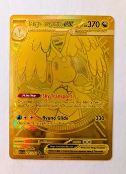 Mega Dragonite EX 295/217 Ascended Heroes (ASC) Full Art Holo Gold Pokemon - Image 1