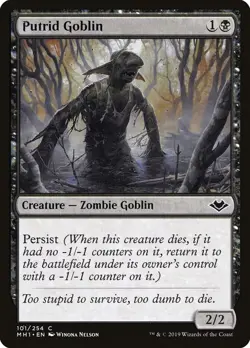 PUTRID GOBLIN X 4 N/M- MODERN HORIZONS MAGIC THE GATHERING - Image 1