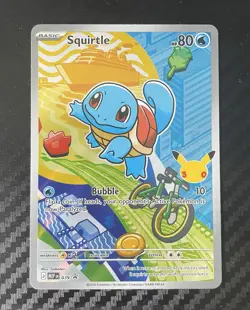 Pokemon Squirtle 039 First Partner Illustration Full Art Holo Promo NM - Image 1