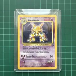 Pokemon Alakazam Holo 1/102 Base Set - Near Mint - 1999 WOTC Vintage Rare - Image 3