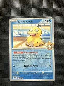 Pokemon Destined Rivals - Misty’s Psyduck - 045/182 - Reverse Holo - M/NM - Image 2