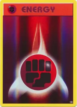 FIGHTING ENERGY 96/108 REVERSE HOLO C EVOLUTIONS POKEMON LP FIGHTING ENERGY - Image 1