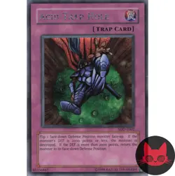 Yugioh Acid Trap Hole SDD-E002 Prismatic Secret Rare NM - Image 1