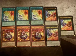 Yugioh Mikanko Playset Core - 3x Noble Twins 3x UZUHIME 3x SANAKI MZMU - Image 1