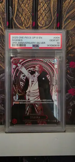One Piece Shanks Op13 Silver SP Psa 10 ENGLISH - Image 1