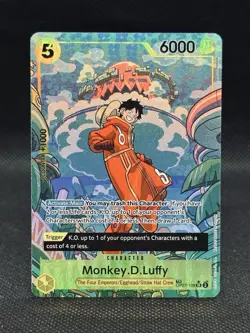 One Piece Monkey D Luffy OP07-109 SR Treasure Rare Alternative Art - Image 1