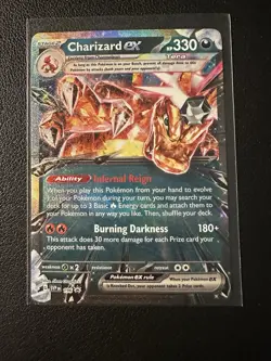 Pokemon TCG Charizard ex SVP 196 Black Star Promo Extended Art Promo Rare Holo - Image 1