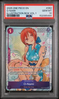 PSA 10 Boa Hancock and O-Nami One Piece Illustration Box Vol. 1 Promos Seq. SET - Image 2