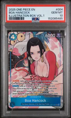 PSA 10 Boa Hancock and O-Nami One Piece Illustration Box Vol. 1 Promos Seq. SET - Image 4