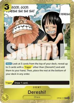 NM-Mint, English One Piece Dereshi! - OP09-117 - R - Foil Emperors in the New Wo - Image 1