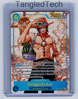 One Piece Portgas.D.Ace (Parallel) OP13-119 Carrying On His Will English NM - Image 1
