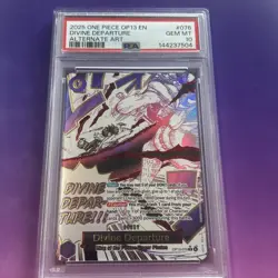 2025 ONE PIECE OP13-CARRYING ON HIS WILL #076 DIVINE DEPARTURE PSA 10 - Image 1