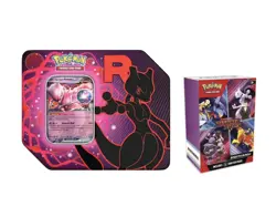 Duo Set! Pokemon DR Team Rocket MewTwo Tin Plus Booster Bundle Sealed/ In Hand - Image 1