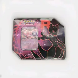 Duo Set! Pokemon DR Team Rocket MewTwo Tin Plus Booster Bundle Sealed/ In Hand - Image 2