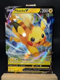 Pikachu V Sword And Shield Black Star Promo SWSH285 Pokemon TCG 🔥 - Image 1
