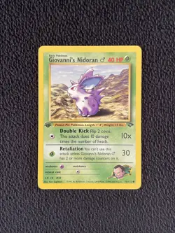 Giovanni's Nidoran Gym Challenge 1st Edition Regular Common 76/132 - Pokemon TCG - Image 1