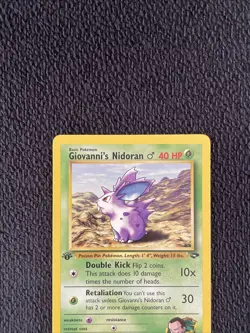Giovanni's Nidoran Gym Challenge 1st Edition Regular Common 76/132 - Pokemon TCG - Image 3