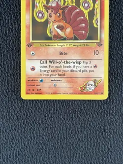 Blaine's Vulpix 66/132 1st Edition Gym Challenge Pokemon TCG Regular Common LP - Image 2