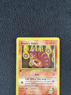 Blaine's Vulpix 66/132 1st Edition Gym Challenge Pokemon TCG Regular Common LP - Image 3