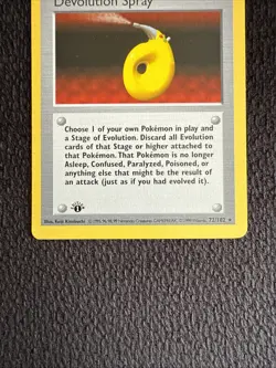 Devolution Spray 72/102 - 1st Edition SHADOWLESS - Pokemon Base Set Trainer - Image 3