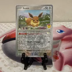 Pokemon Prismatic Evolutions Eevee #074/131 Pokemon Day 2025 Reverse Holo-NM - Image 2