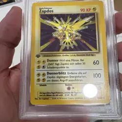 Pokemon German Zapdos 16/102 Base Set 1st Edition Holo PSA 10 Freshly graded - Image 3