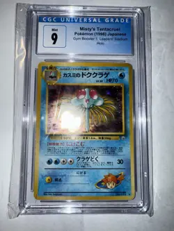 2000 Pokemon Misty's Tentacruel Gym Heroes Unlimited Japanese Holo 10 CGC 9 Mint - Image 5