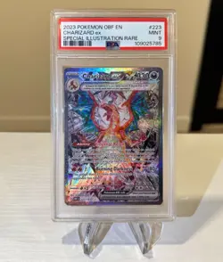 2023 Charizard EX Pokemon Obsidian Flame 223/197 Special Illustration Rare PSA 9 - Image 1