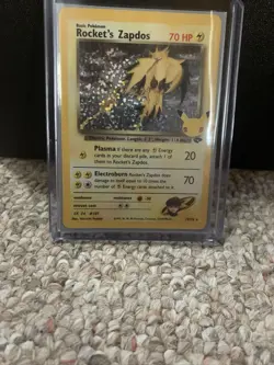 Pokemon TCG Rocket's Zapdos Celebrations: Classic Collection 15/132 Holo Holo... - Image 1