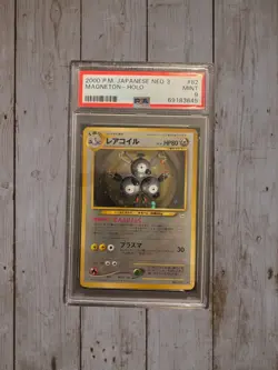 PSA 9 Pokemon Magneton Holo Neo 3 No. 82 2000 Japanisch MINT Karte Vintage - Image 3