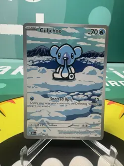 Pokemon TCG - Cubchoo - 109/086 - Illustration Rare - SV: Black Bolt - Image 1