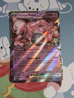 Team Rocket's Mewtwo ex 205 Black Star Promo Holo Pokemon TCG NM - Image 1