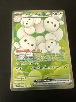 Maushold EX Full Art Ultra Rare Holo 233/182 Pokemon TCG SV04 Paradox Rift - Image 1