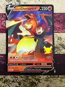 Pokemon Lance's Charizard V SWSH133 Holo Promo 220 HP Sword & Shield - Image 1