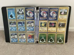 Pokemon Binder Collection Lot - 90s Era Pokemon - 22 Pages - Check Desc. - Image 2