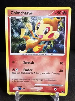 Chimchar 14/17 Pop Series 6 Promo Holo Pokemon Card Nintendo 2007 - Image 1