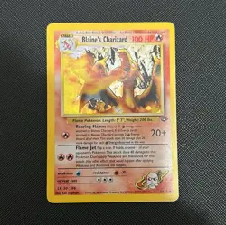 Blaine's Charizard 2/132 Gym Challenge Holo Unlimited English MP - Image 1