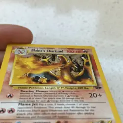 Blaine's Charizard 2/132 Gym Challenge Holo Unlimited English MP - Image 4